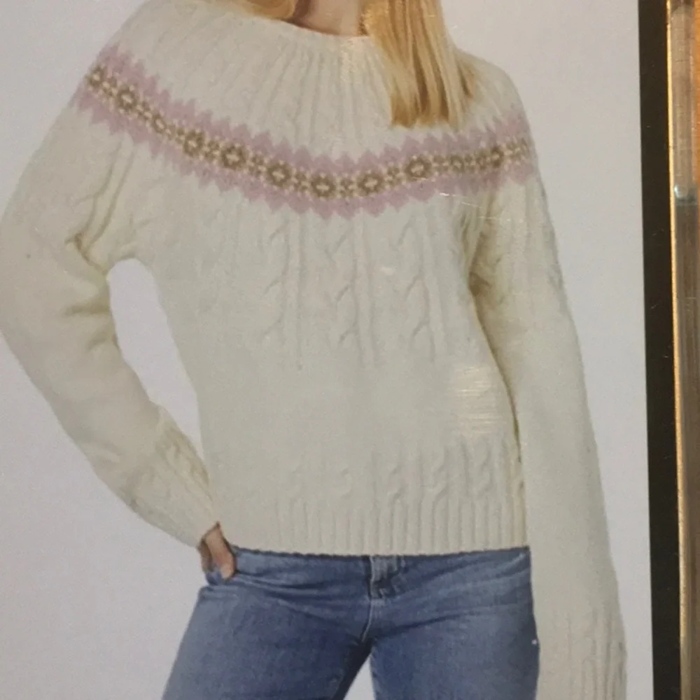 Splendid Olga Sweater Fair Isle Cable-Knit - Picture 2 of 10